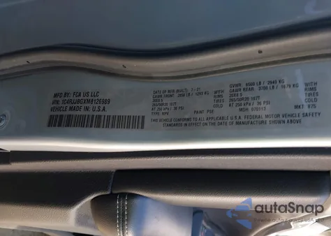 2021 Jeep Grand Cherokee L Limited 4X2 from USA, damaged, VIN 1C4RJJBGXM8126989